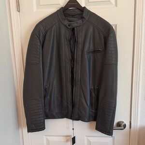 Pronto Uomo Black Quilted-Panel Bomber Jacket
